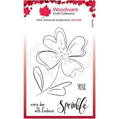 Creative Expressions Woodware Clear Stamp Singles - Poppy Skizze